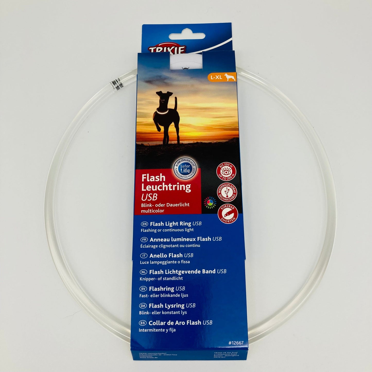 halsband hond trixie voor betere zichtbaarheid