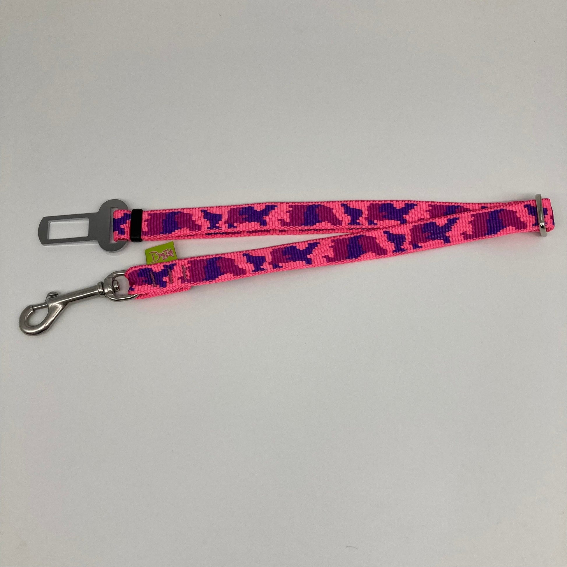 dogtools autogordel leger roze