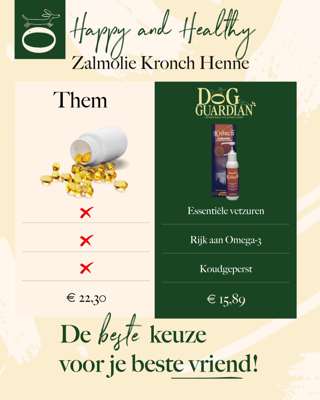 natuurlijke supplement voor honden