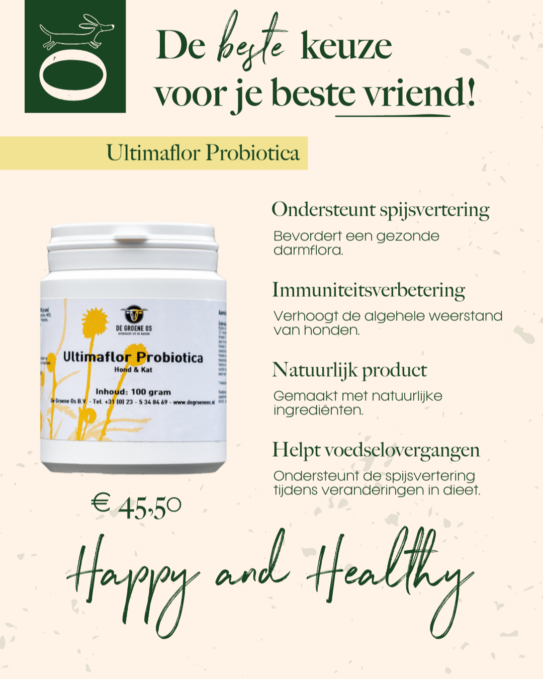 voedingssupplement de groene os dogguardian