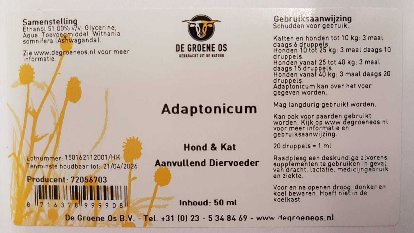 Adaptonicum 50ml de Groene Os - Dog Guardian