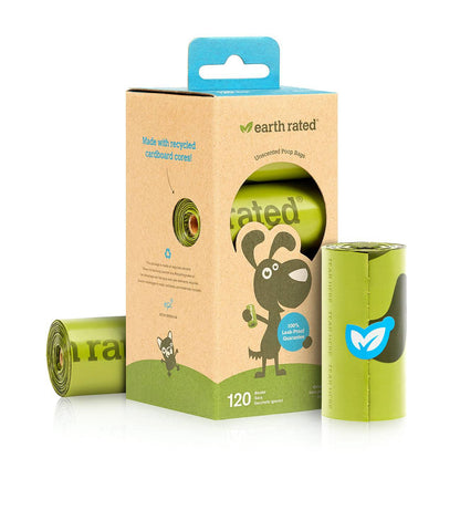 Poepzakjes biologisch afbreekbaar Earth rated 8 rollen á 15 stuks (120 stuks) - Dog Guardian