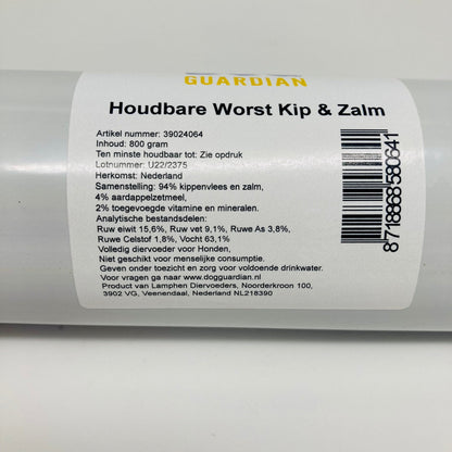 ingrediëntenlijst dogguardian worst