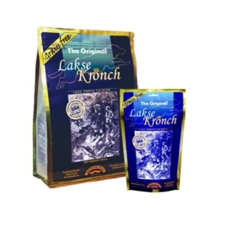 Gebakken krokante snacks zalm glutenvrij
