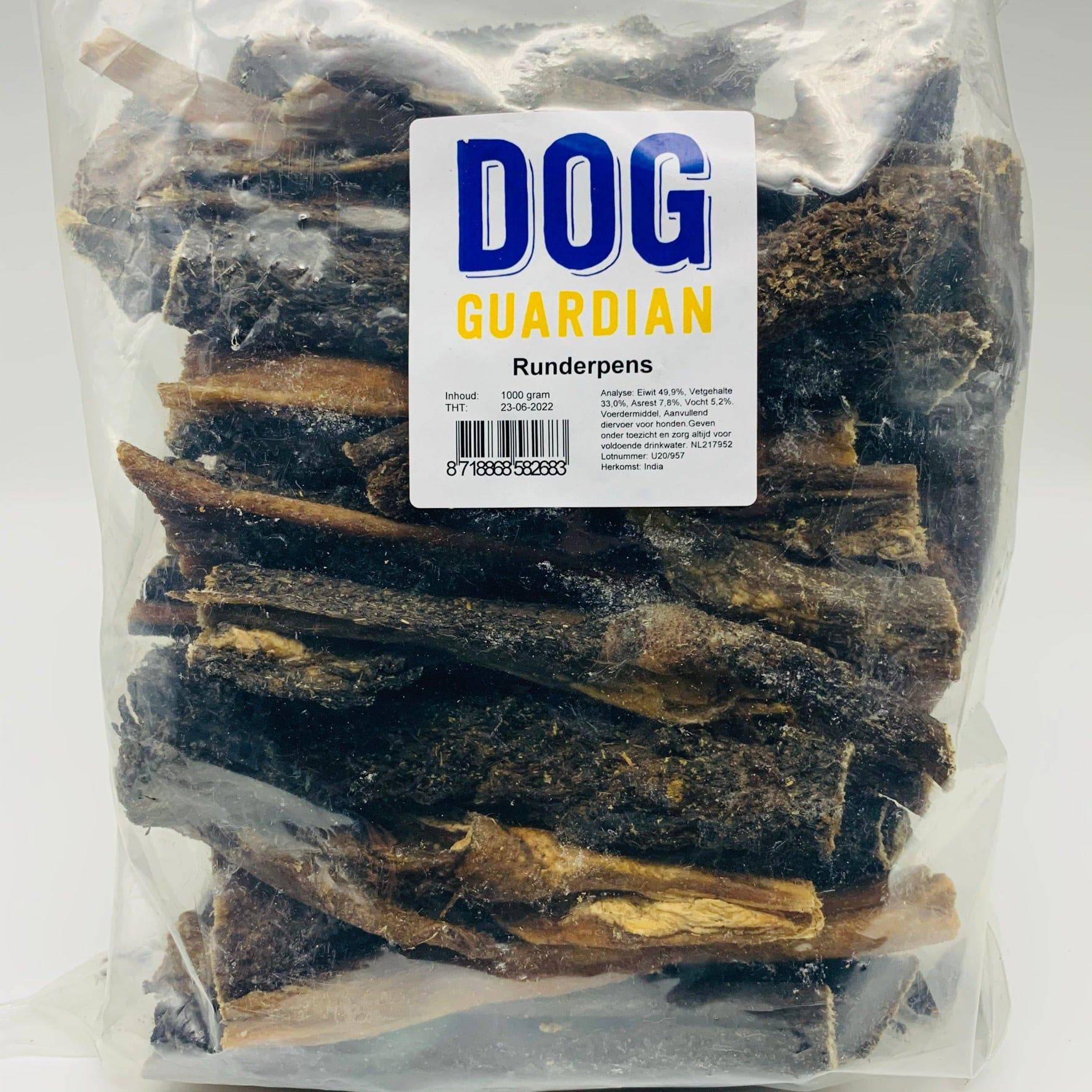 Runderpens 1kg - Dog Guardian